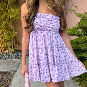 Purple babydoll dress